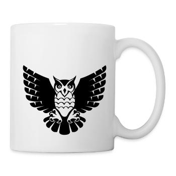Hibou - Mug blanc - blanc - Droite