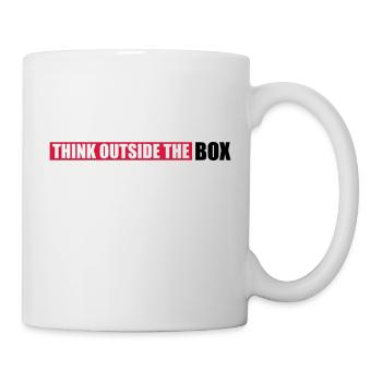 Saying Outside Thinking - Mug - white - Right