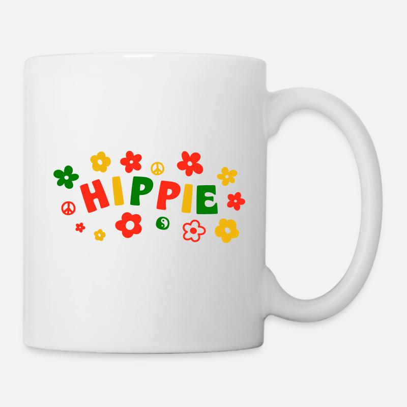 Hippie - Mug blanc - blanc