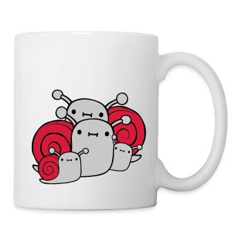 Parents Children Snails - Mug - white - Right