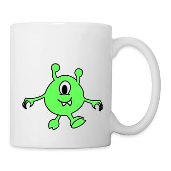 Monster Alien - Tasse - Weiß - Rechts