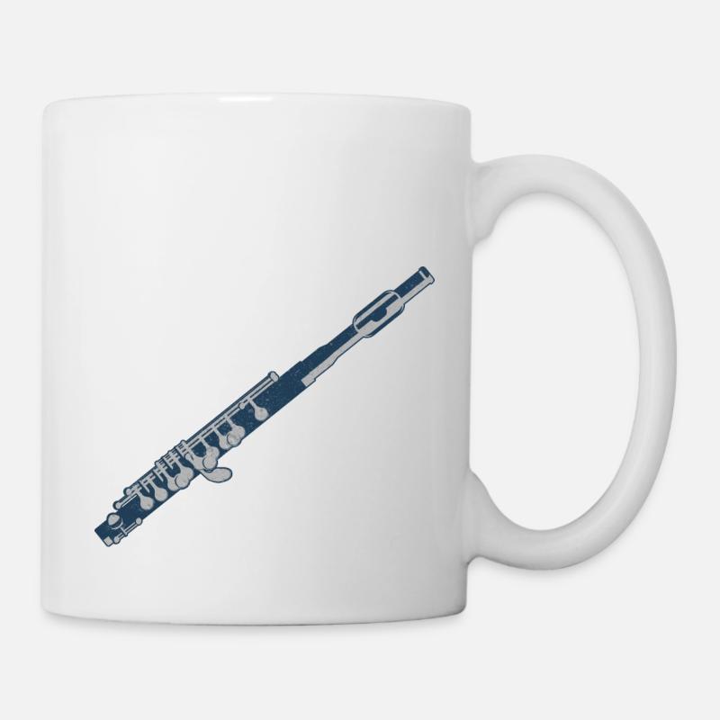 Querflöte - Tasse - Weiß