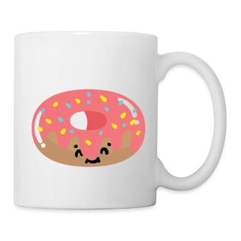 Beignet kawaii - Mug blanc - blanc - Droite