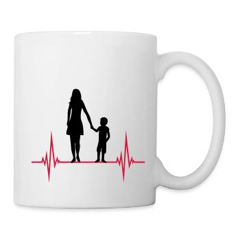 Maman Fils Pulse - Mug blanc - blanc - Droite