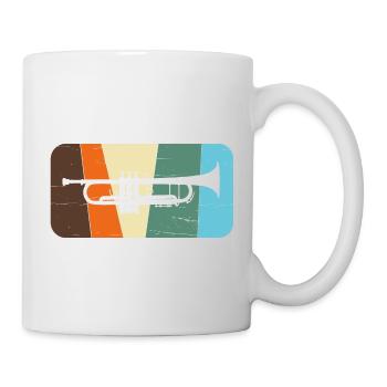 trompete - Tasse - Weiß - Rechts