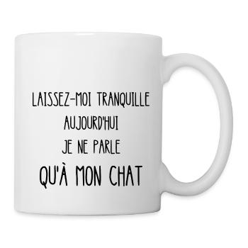 laissez-moi tranquille - Mug blanc - blanc - Droite