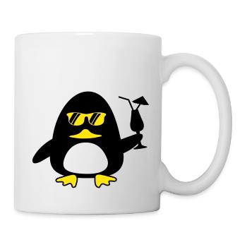 Beach Duck - Tasse - Weiß - Rechts