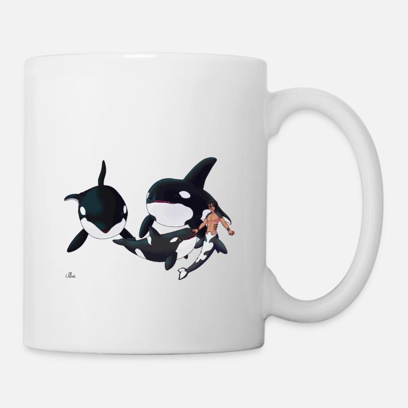 Gemeinsam schwimmen - Tasse - Weiß
