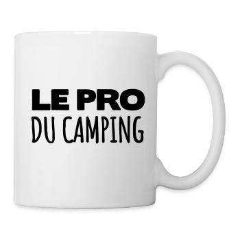 Pro du camping - Mug blanc - blanc - Droite