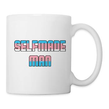 Selfmade Man Transgender LGBTQ CSD Gift Idea - Mug - white - Right