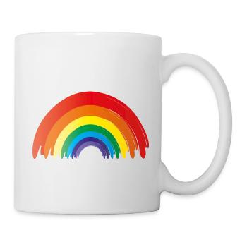 regenbogen - pride - Tasse - Weiß - Rechts