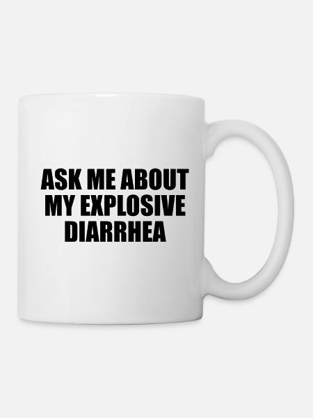 Diarrhée explosive - Mug blanc - blanc