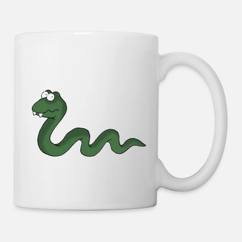 Schlange - Tasse - Weiß