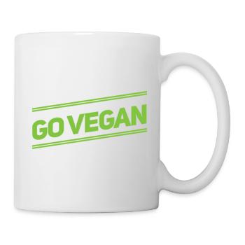 Devenez végétalien - Mug blanc - blanc - Droite