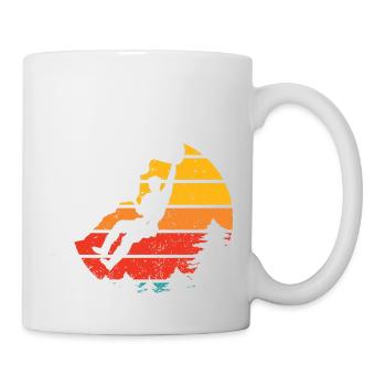 vintage Bouldering Rock Climbing - Mug - white - Right
