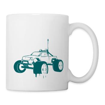 Keine Zeit Mein RC Auto ruft RC Car Modellbau - Tasse - Weiß - Rechts