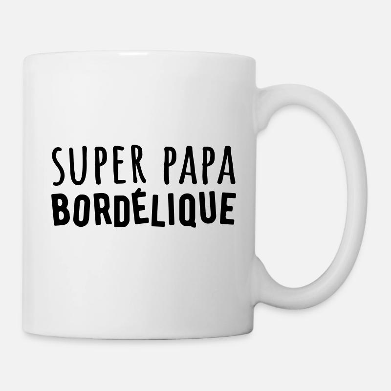 Super Papa bordélique - Mug blanc - blanc