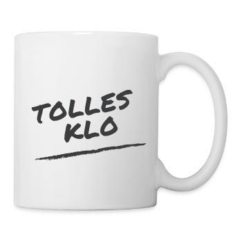 Tolles Klo, lustige Sprüche, Geschenk - Tasse - Weiß - Rechts