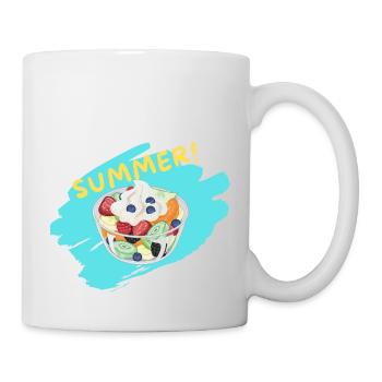 Fruits Bowl Sport Fitness Summer - Mug - white - Right