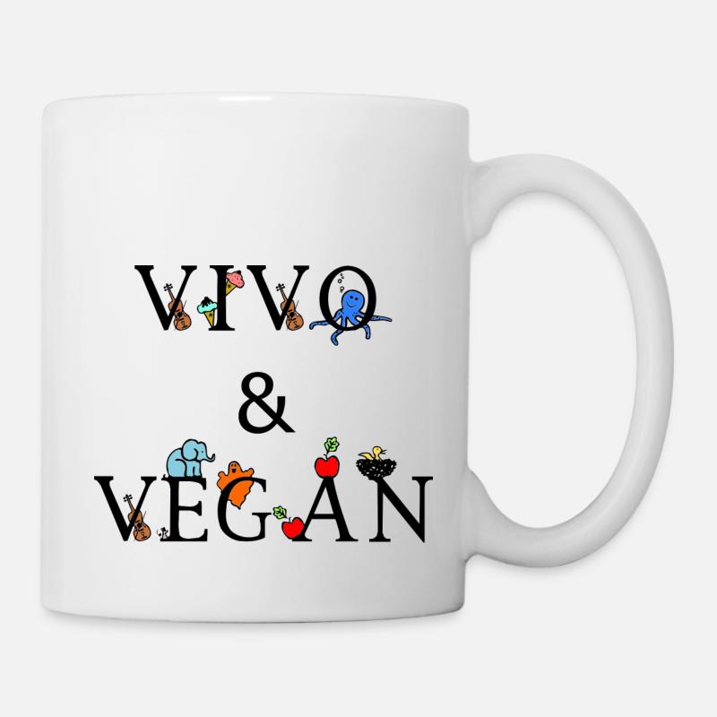 Vivo & Végétalien - Mug blanc - blanc