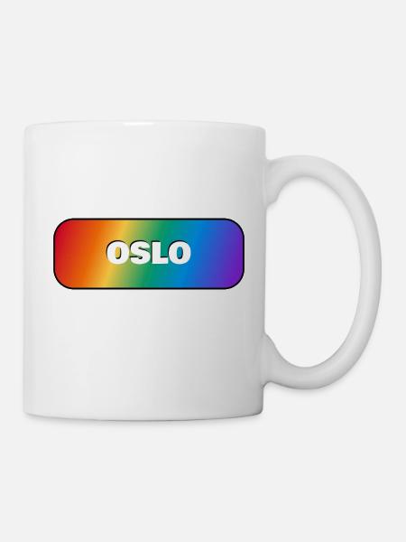OSLO PRIDE REGENBOGEN - Tasse - Weiß