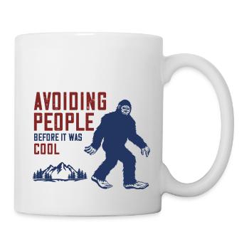 Avoiding People Before it was Cool - Mug - white - Right