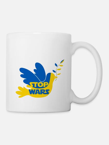 STOPPT KRIEGE - Tasse - Weiß