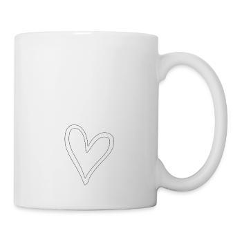 play nice with heart - Mug - white - Right