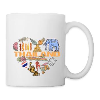I love Thailand Emigration & Holidays - Mug - white - Right