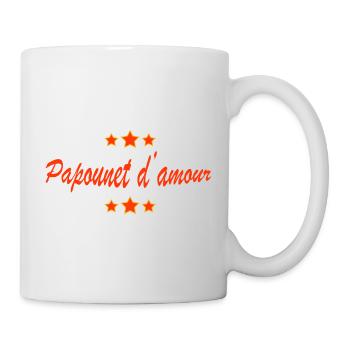 Papounet d amour - Mug blanc - blanc - Droite