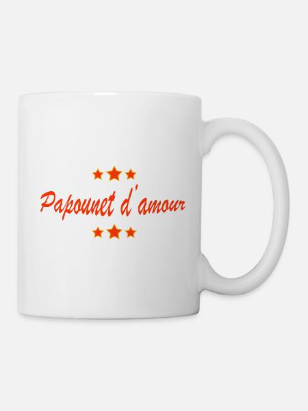 Papounet d amour - Mug blanc - blanc