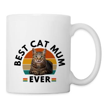 BESTE KATZENMAMA ALLER ZEITEN - Tasse - Weiß - Rechts