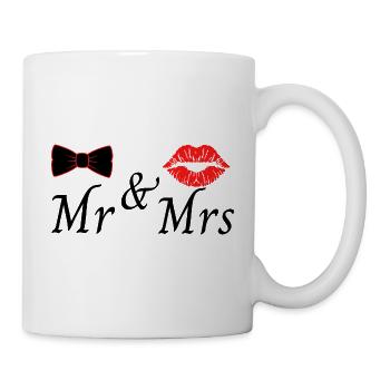 Mr & Mrs - Mug blanc - blanc - Droite