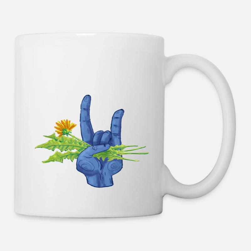 Weeds are metal - Mug - white