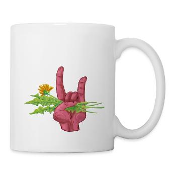Unkraut für alle - Tasse - Weiß - Rechts
