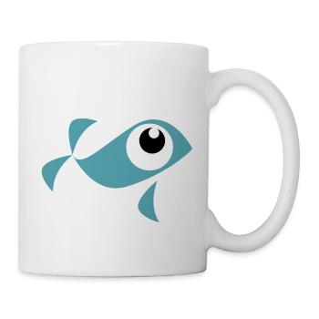 comic whale - Mug - white - Right