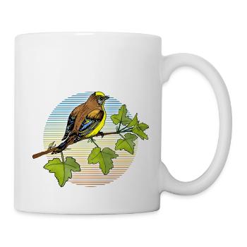 Oiseau - Mug blanc - blanc - Droite
