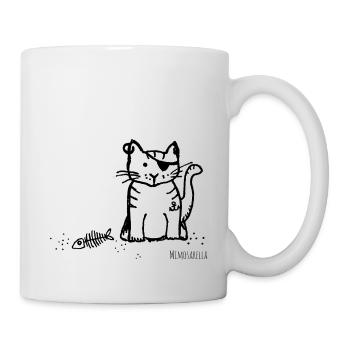 Mimosarella Kater - Tasse - Weiß - Rechts