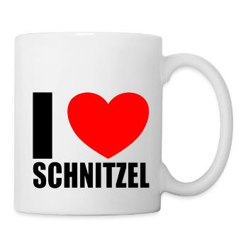 I love Schnitzel - Mug - white - Right