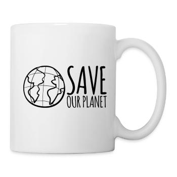 Save Our Planet - Tasse - Weiß - Rechts