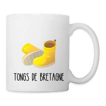 TONGS DE BRETAGNE - Mug blanc - blanc - Droite