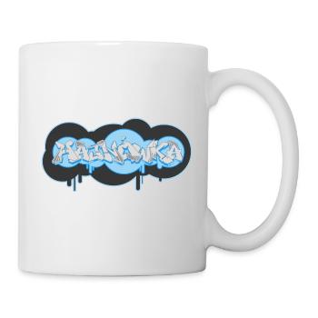 Hajnowka, Hajnówka Graffiti Ilustracja, tekst - Tasse - Weiß - Rechts