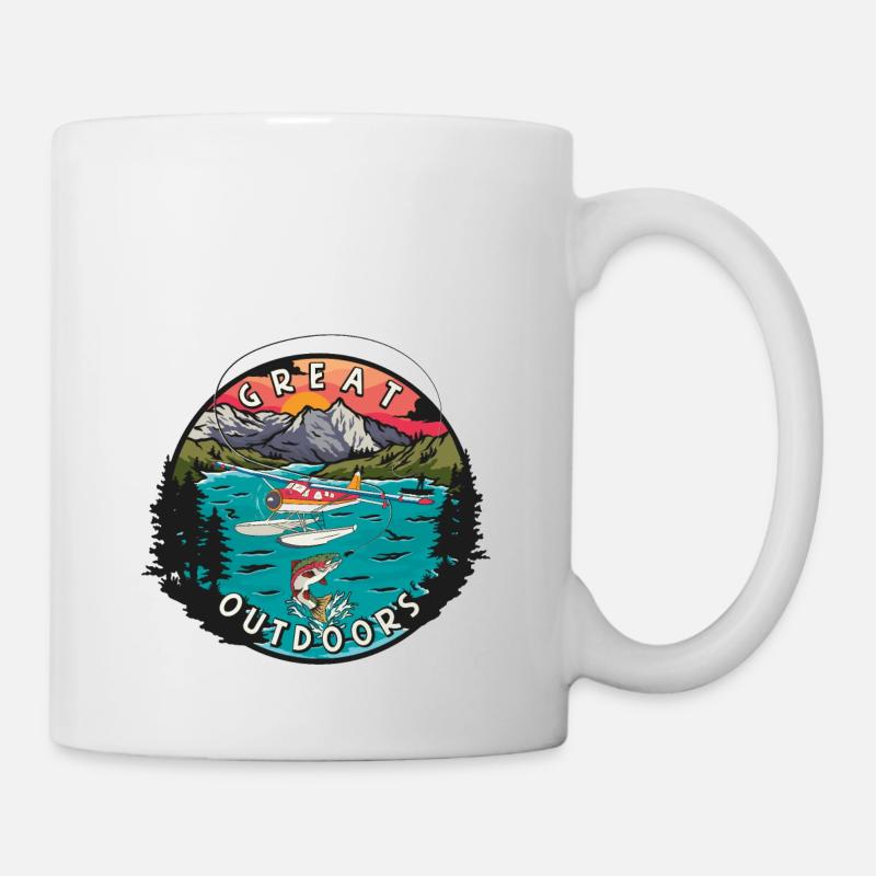 Great Outdoors Wasserflugzeug - Tasse - Weiß