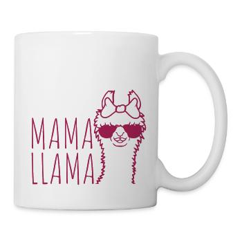 Cool Frau Mama Lama - Tasse - Weiß - Rechts
