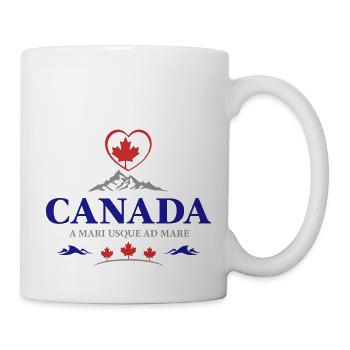 Canada Vancouver Montreal Toronto Maple Leaf Heart - Mug - white - Right