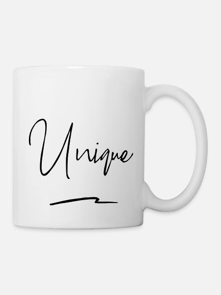 Unique - Einzigartig - Tasse - Weiß