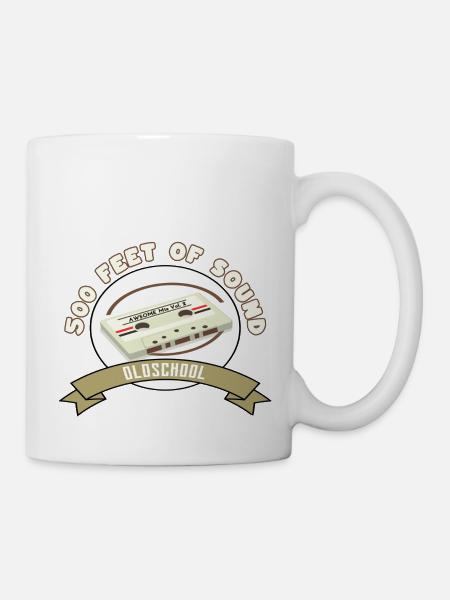 Sound - Oldschool - Tasse - Weiß