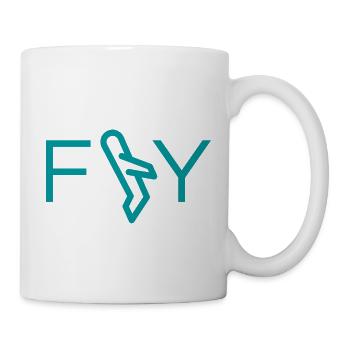 Fliegen - Tasse - Weiß - Rechts