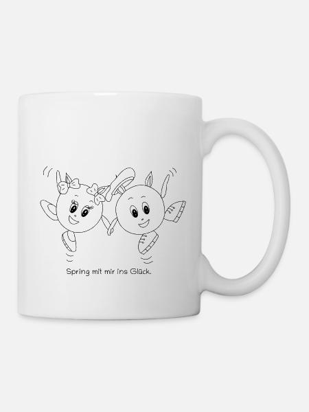 JumpingTuhiEvali - Tasse - Weiß
