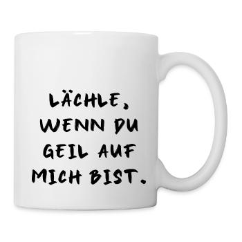 lächeln Party saufen feiern sexy lifestyle Spaß - Tasse - Weiß - Rechts
